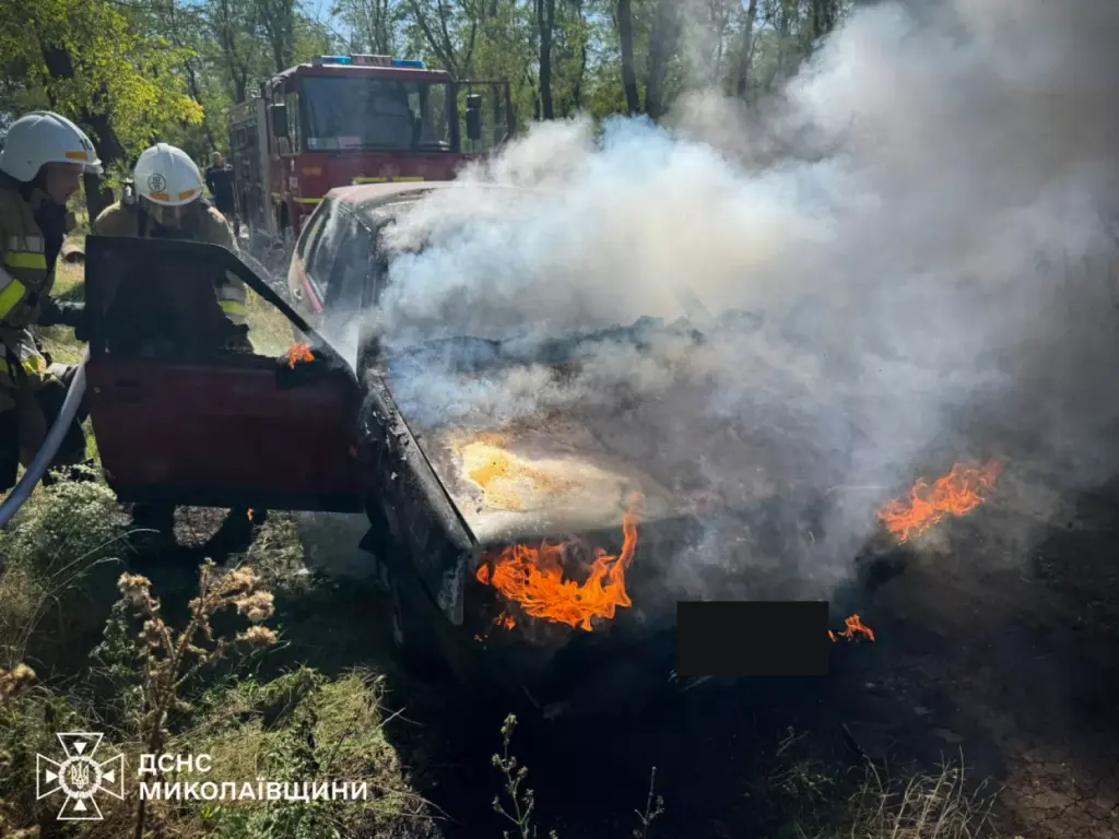 На Миколаївщині за добу ліквідували 20 пожеж: горіли автомобілі, будинки та сухостій