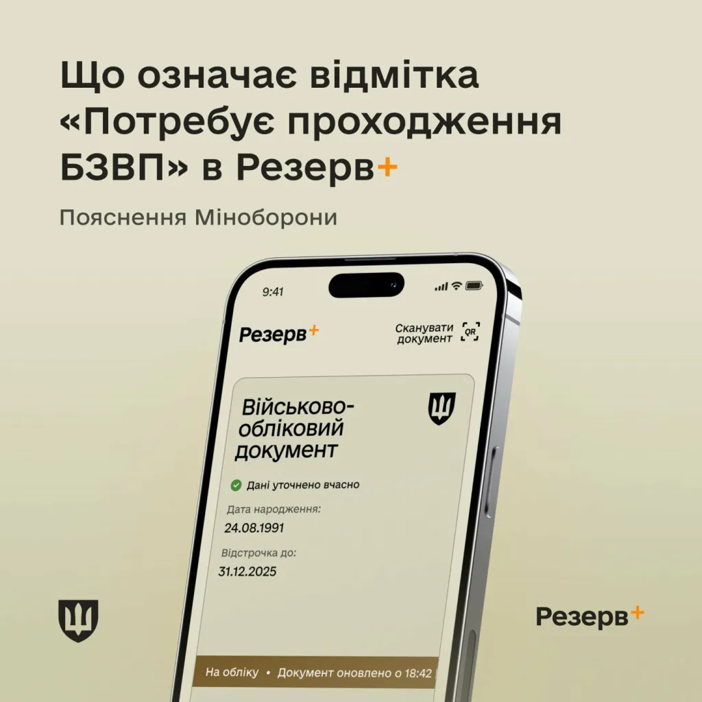 У «Резерв+» з’явилася нова позначка ВОС-999: що вона означає для військовозобов’язаних