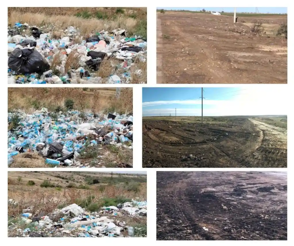 На Миколаївщині прибрали велике стихійне сміттєзвалище біля Новокондакового