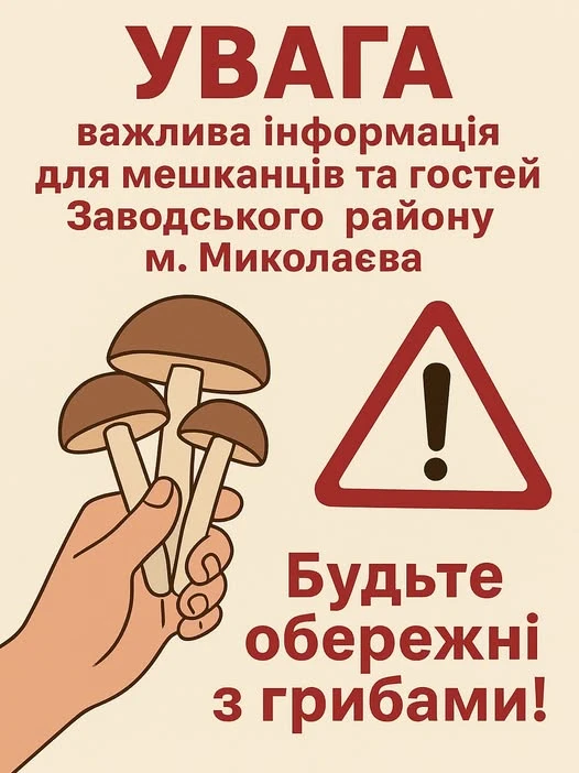 У Миколаєві отруїлися грибами чоловік і дитина: медики попереджають про небезпеку
