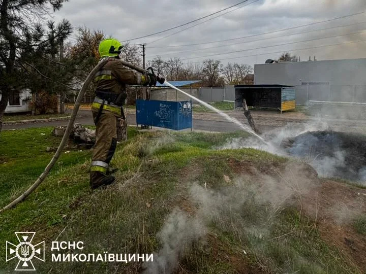На Миколаївщині за добу ліквідували дев’ять пожеж у житловому секторі та на відкритих територіях
