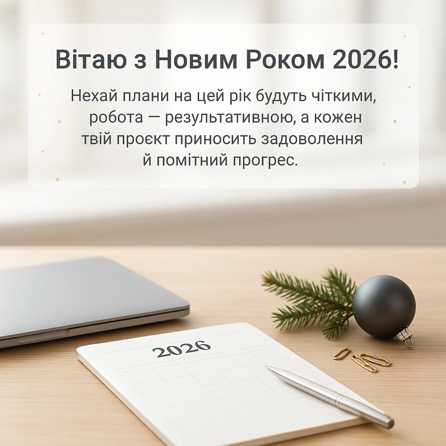 Привітання з новим роком 2026