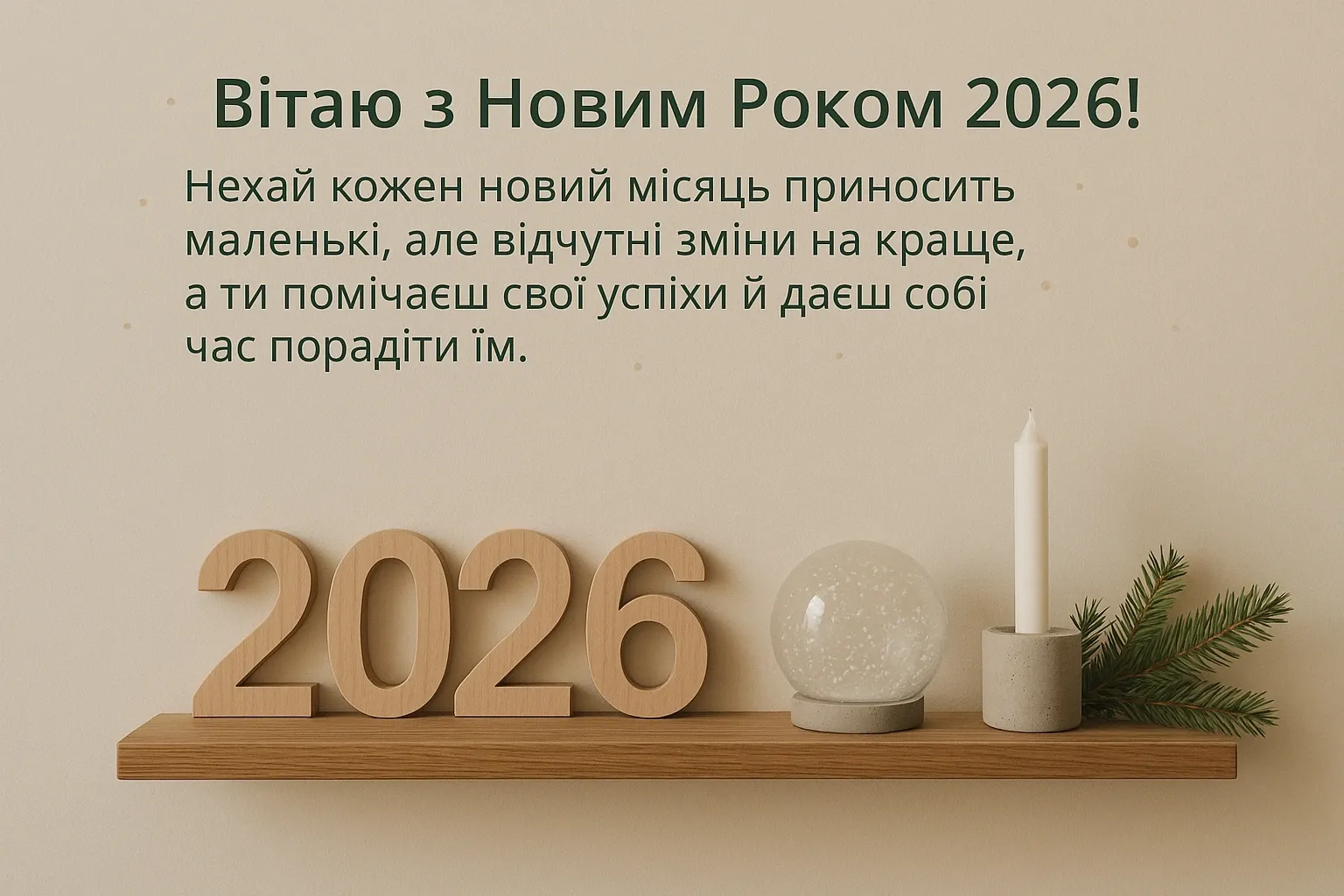 Привітання з новим роком 2026