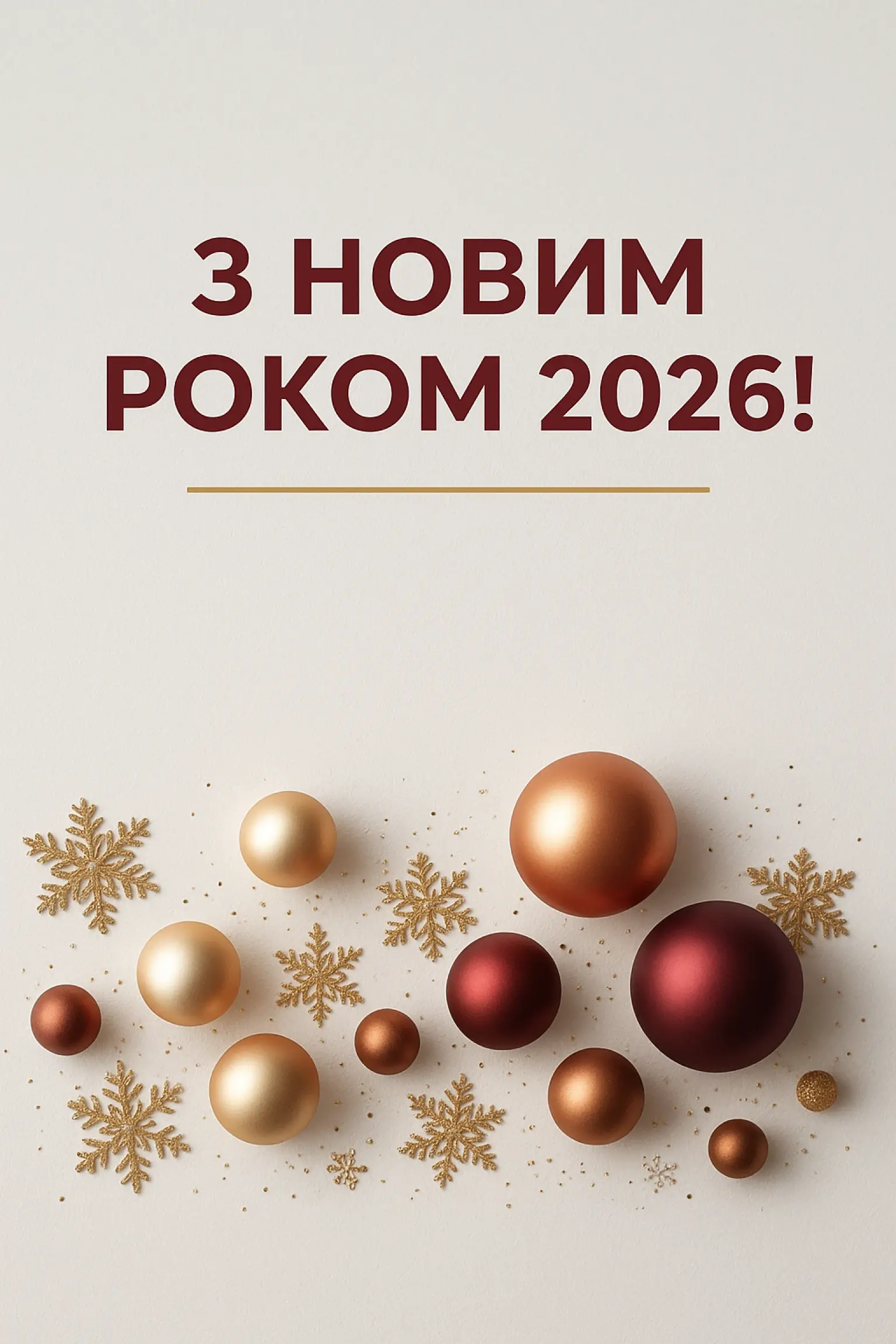 Привітання з новим роком 2026