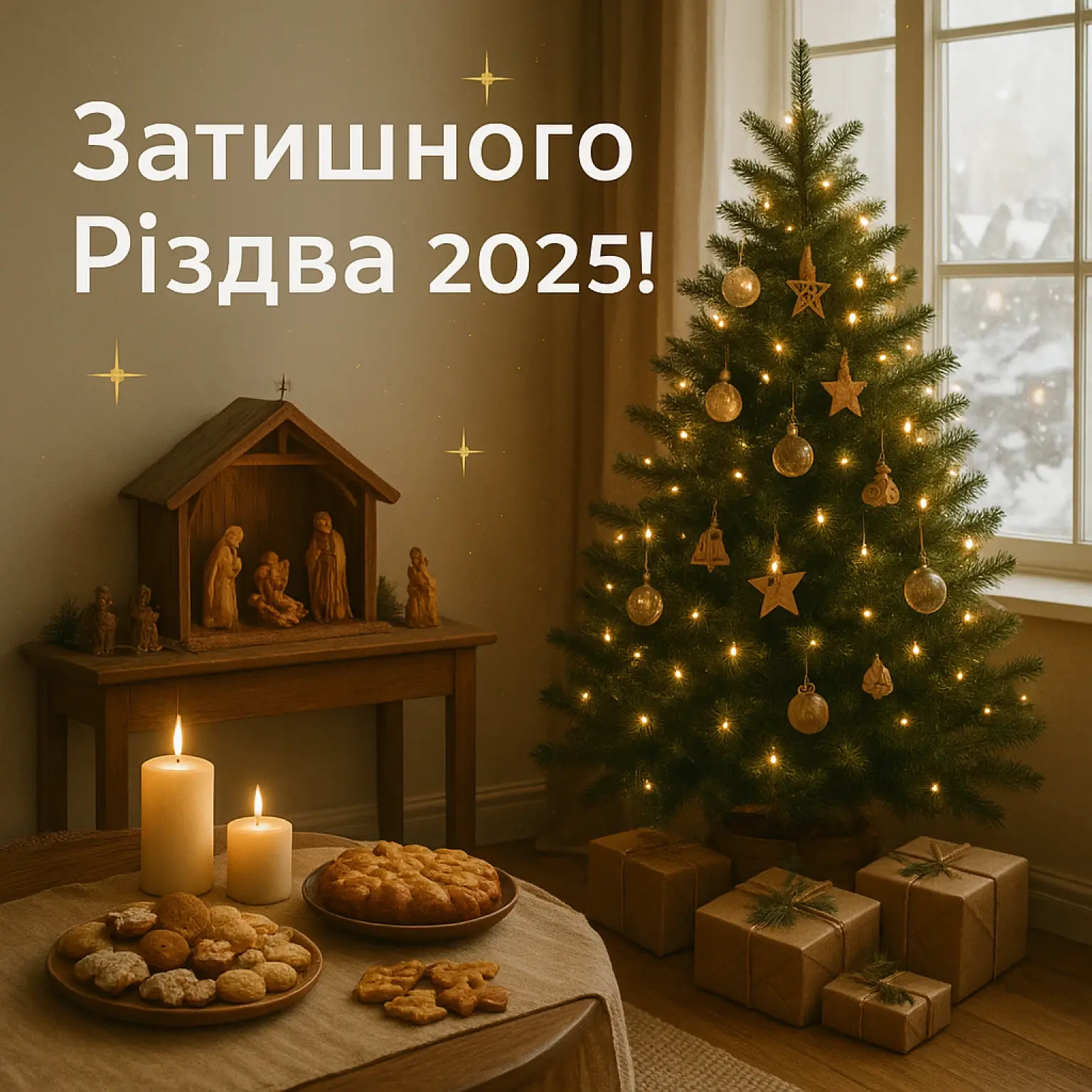 Привітання з різдвом 2025