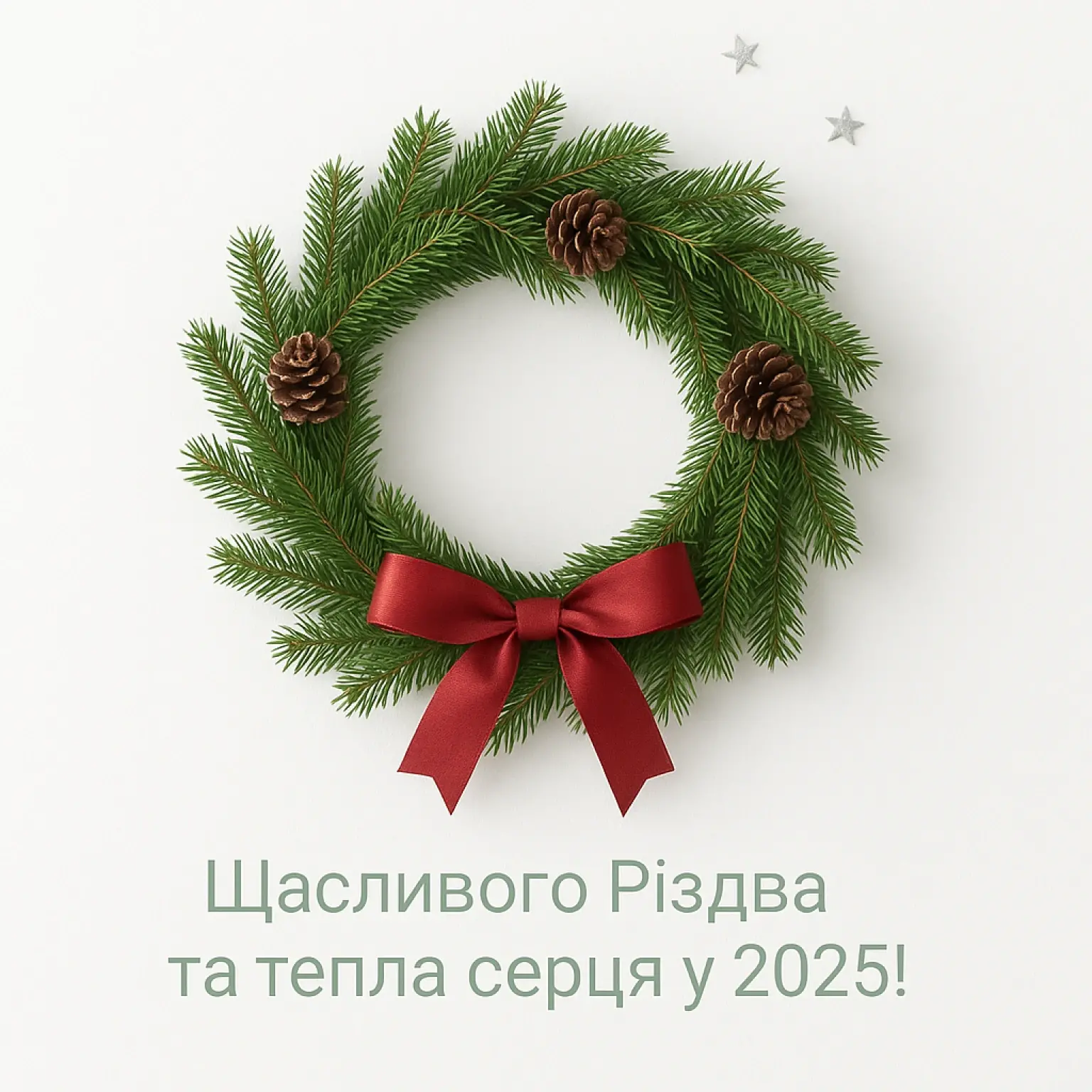 Привітання з різдвом 2025