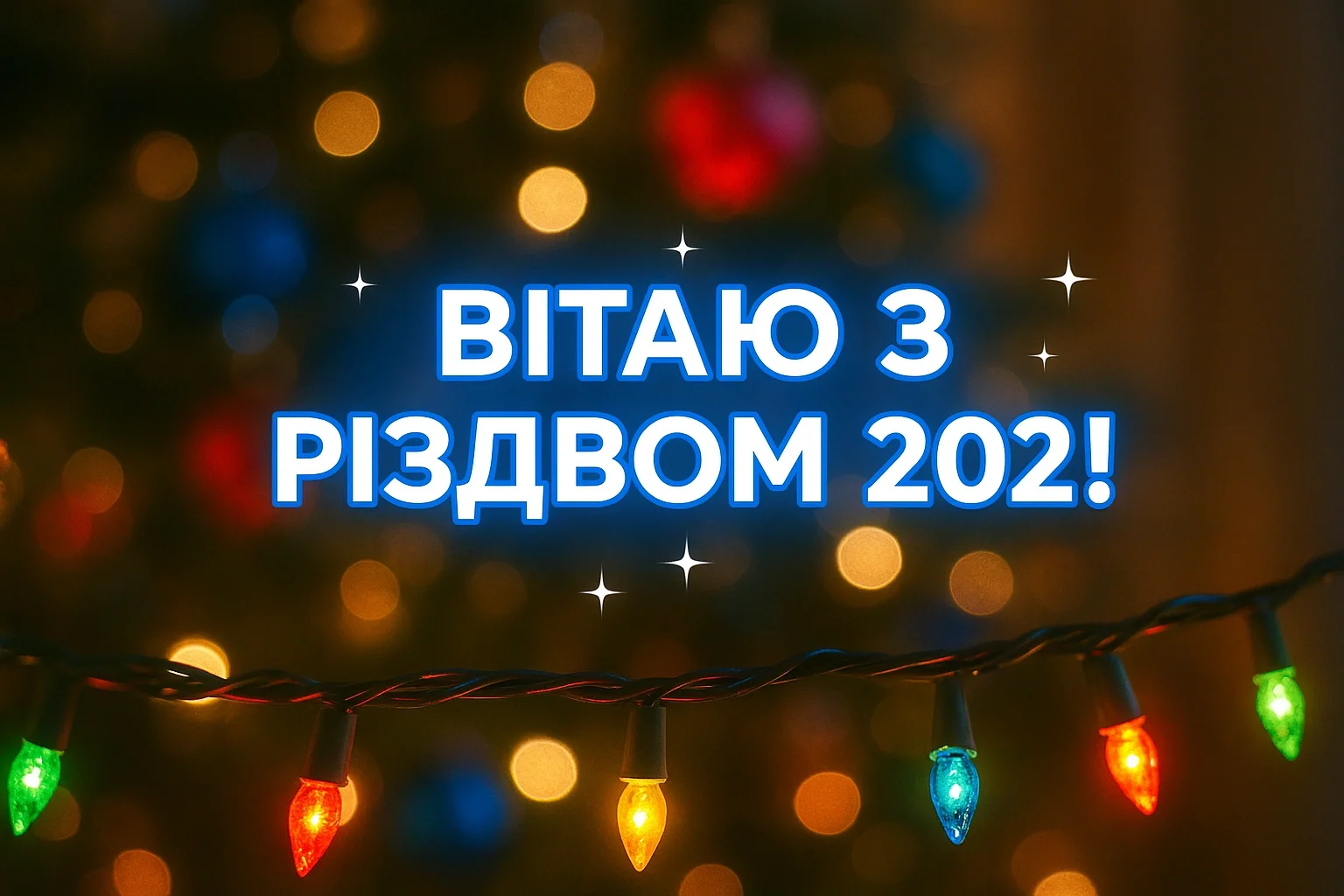 Привітання з різдвом 2025