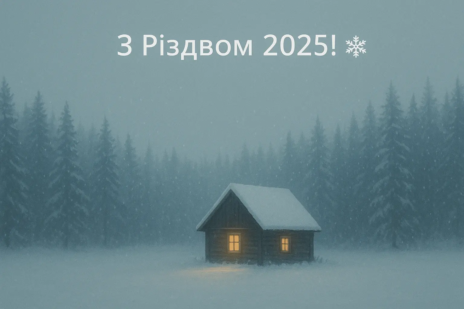 Привітання з різдвом 2025