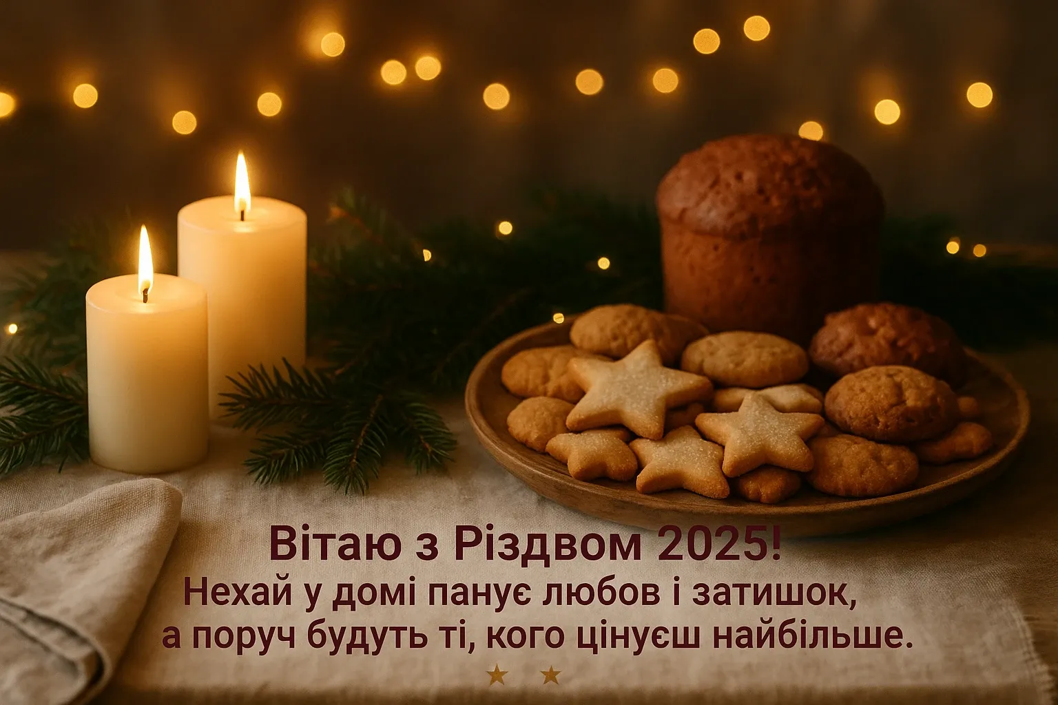 Привітання з різдвом 2025