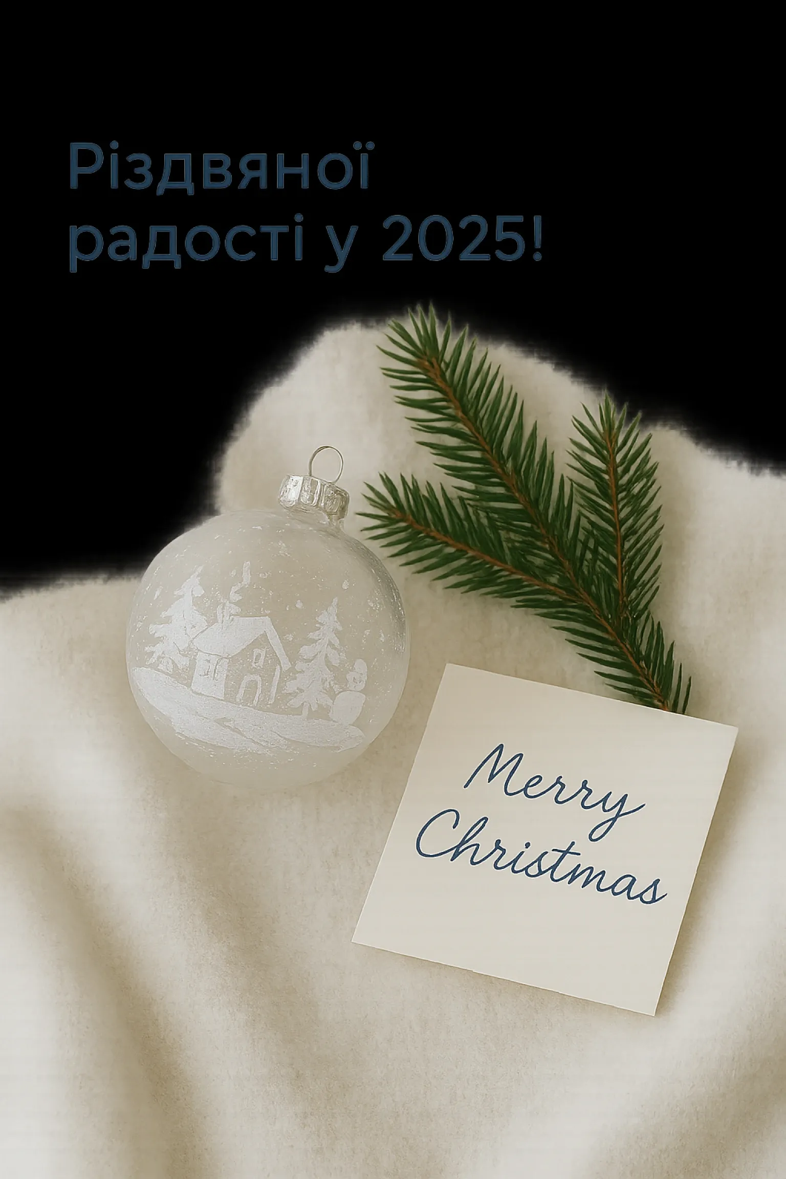 Привітання з різдвом 2025