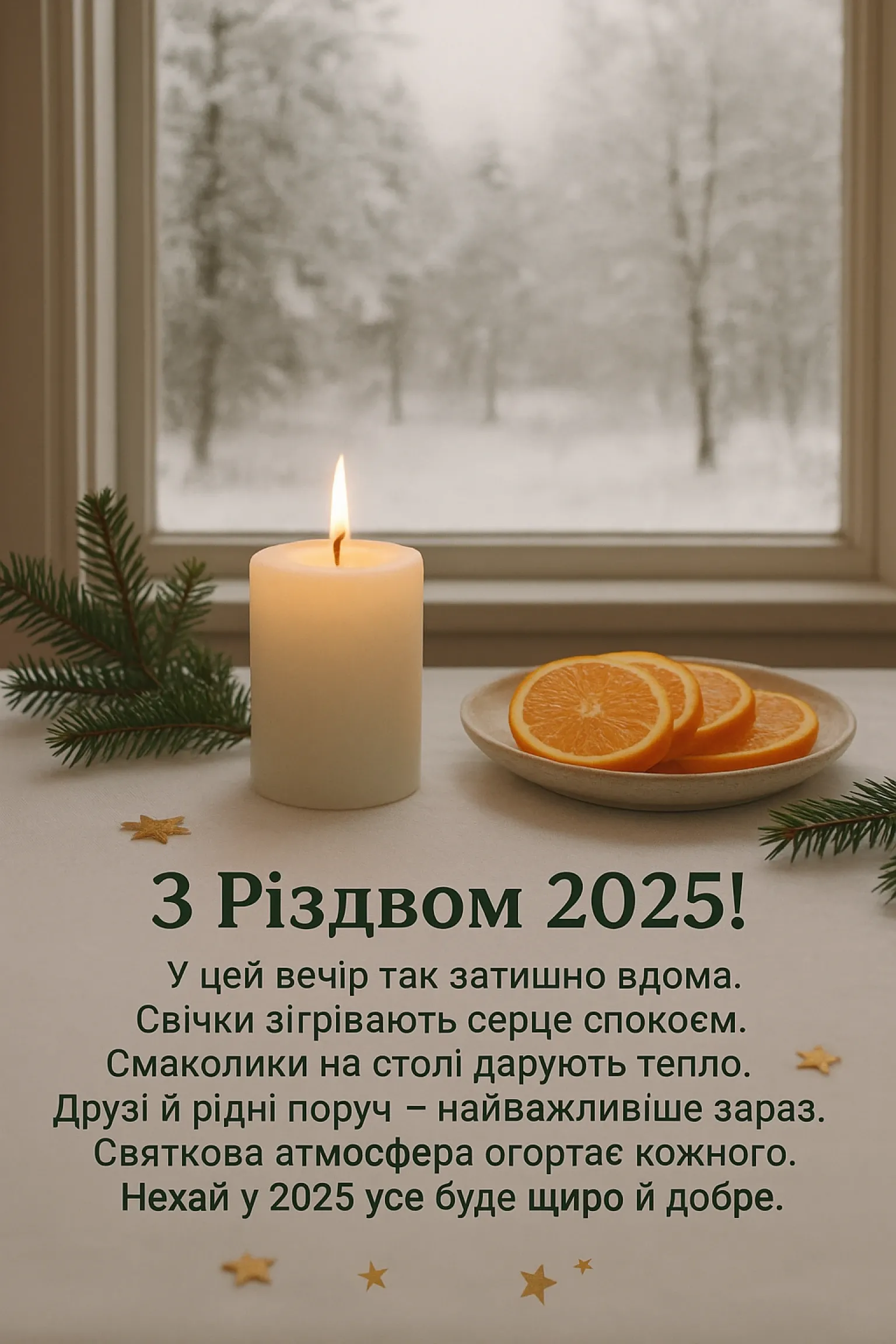Привітання з різдвом 2025