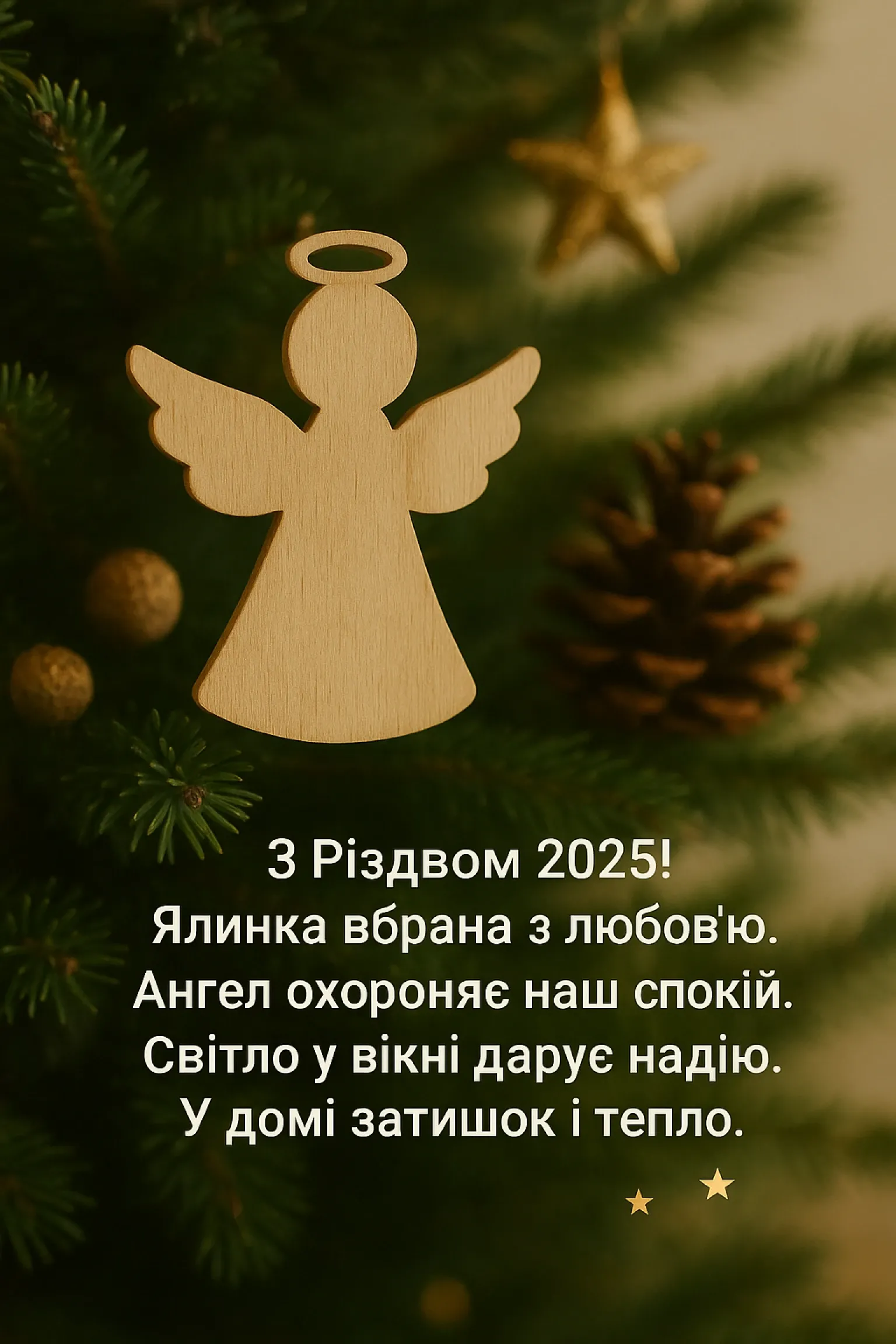 Привітання з різдвом 2025