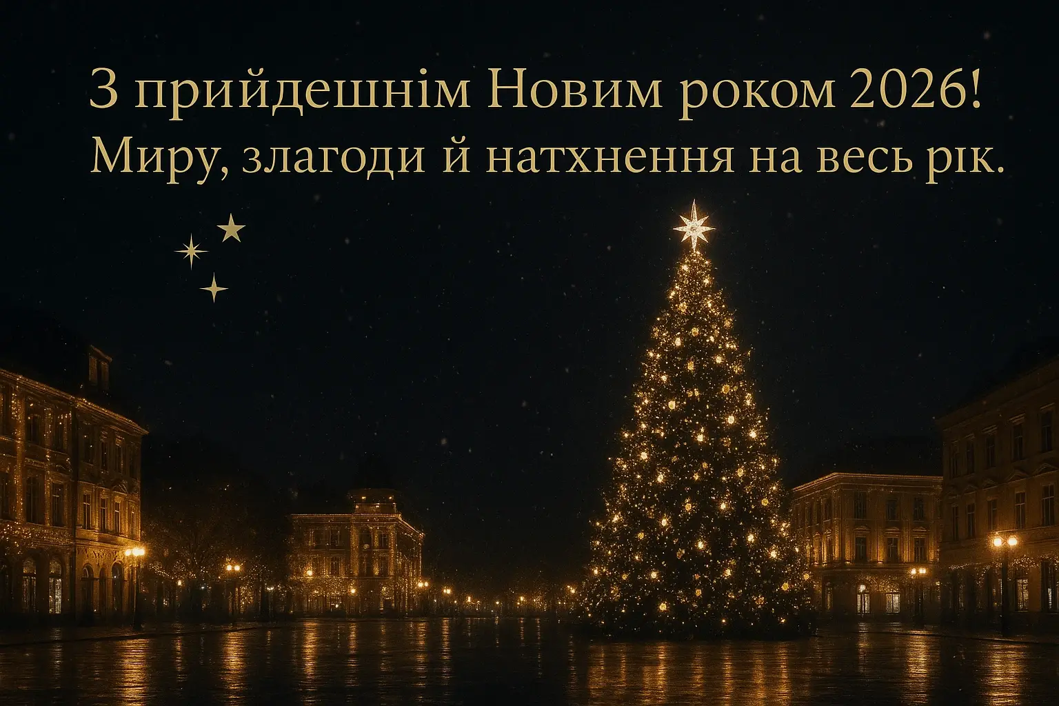 Привітання з прийдешнім новим роком 2026