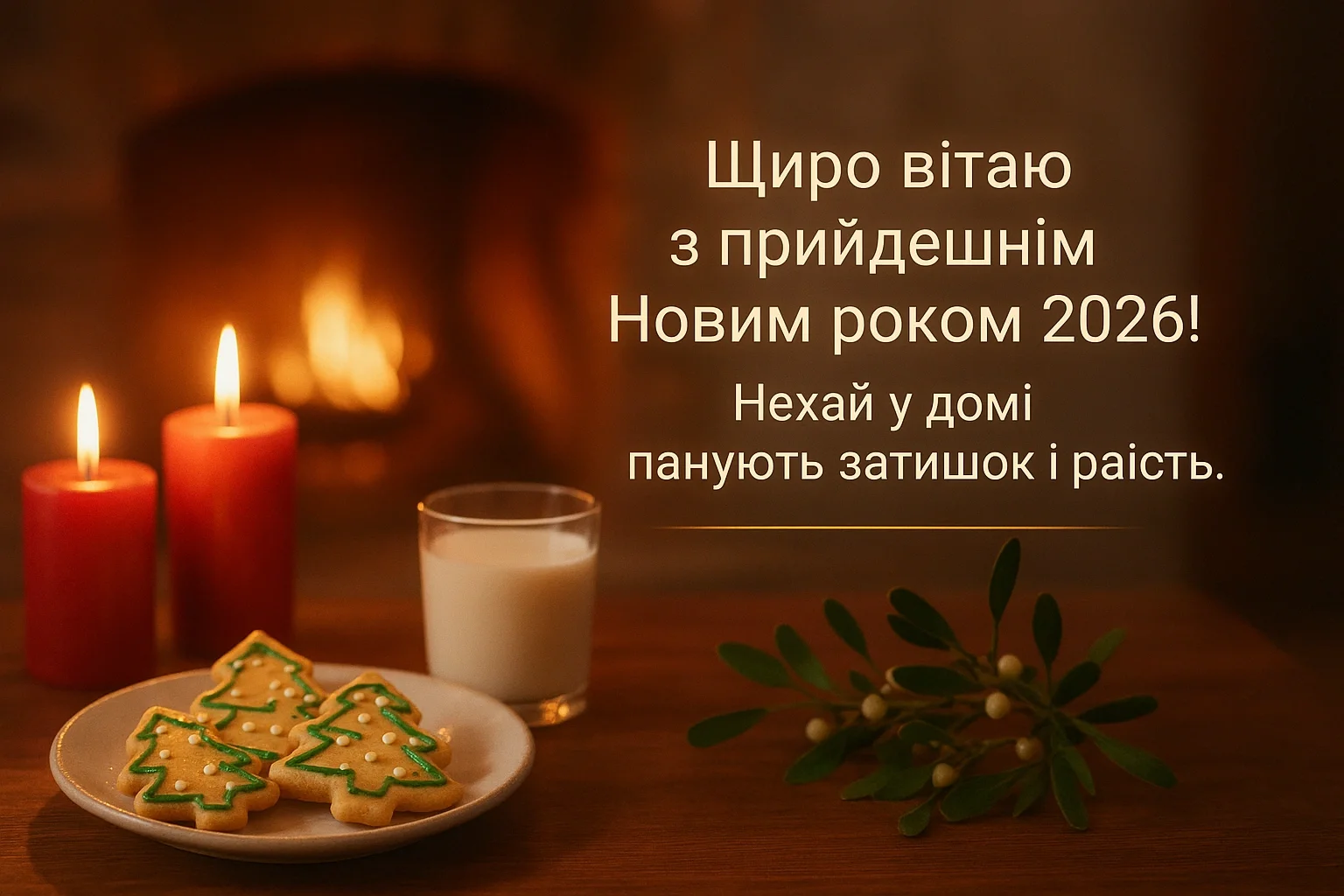 Привітання з прийдешнім новим роком 2026
