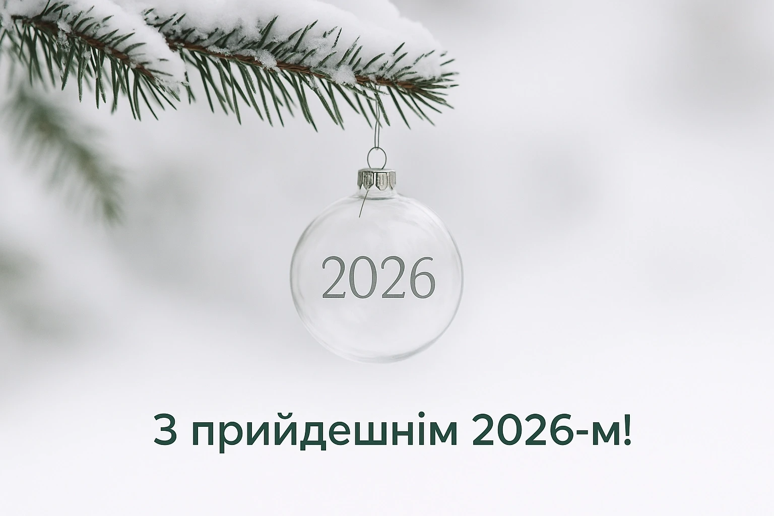 Привітання з прийдешнім новим роком 2026