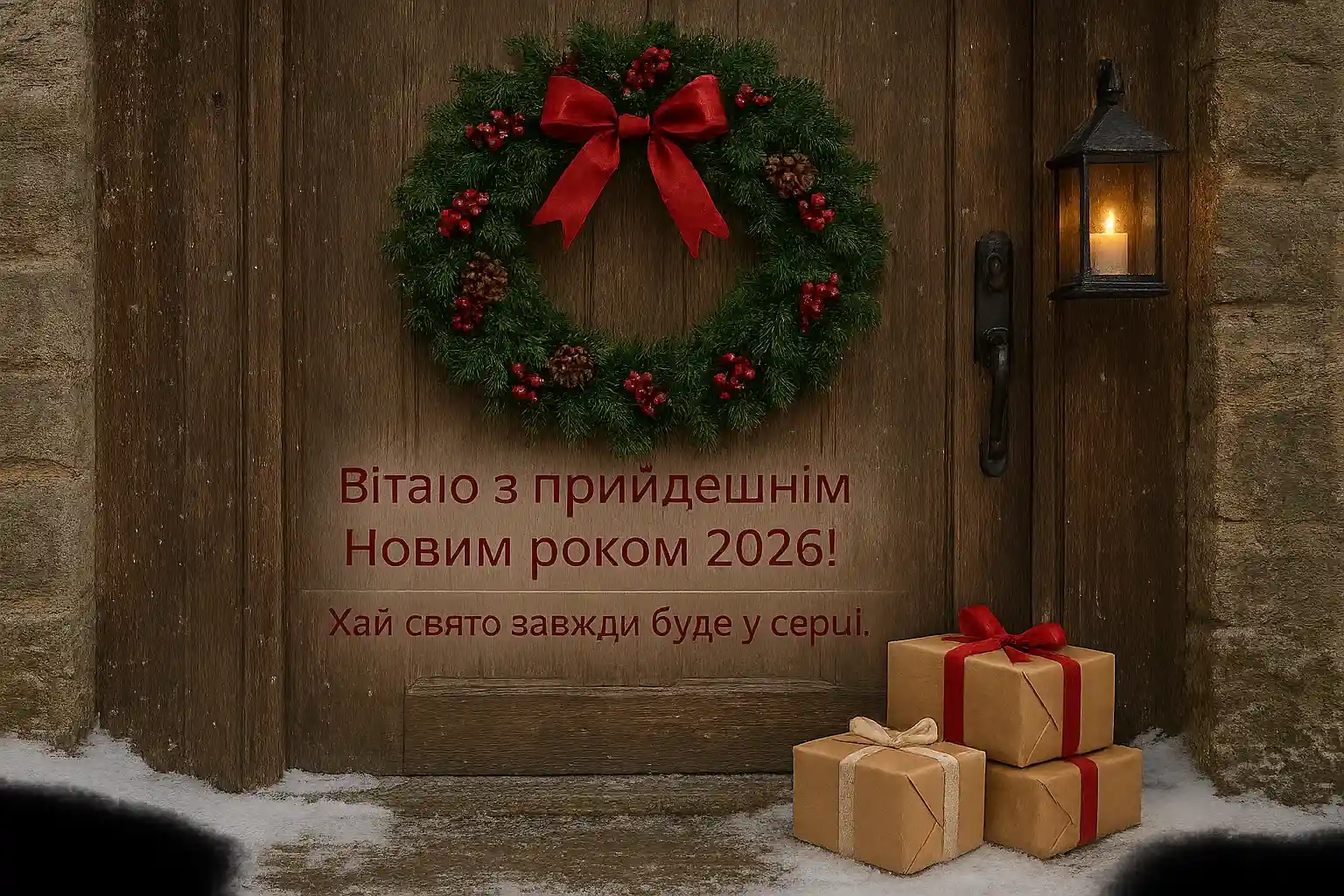 Привітання з прийдешнім новим роком 2026
