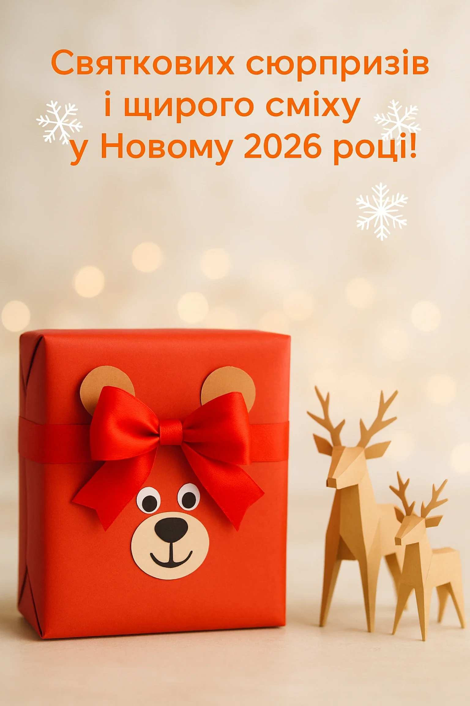Привітання з прийдешнім новим роком 2026