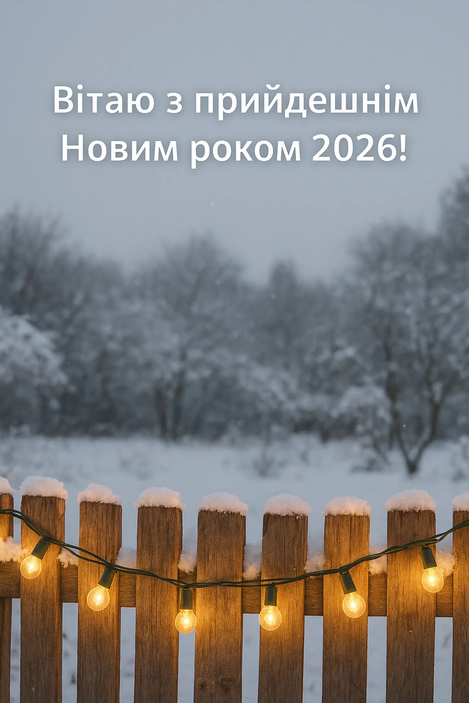 Привітання з прийдешнім новим роком 2026