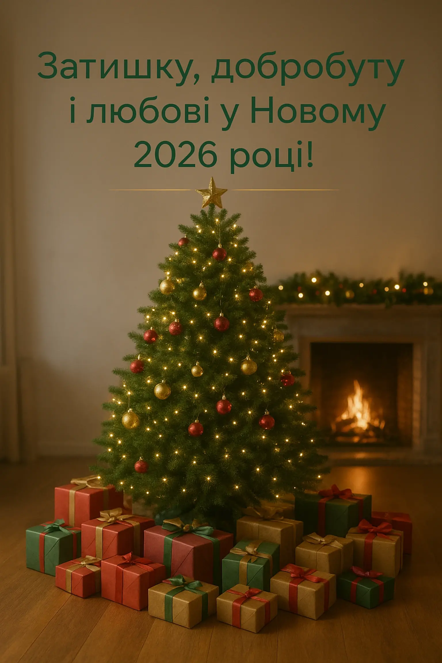 Привітання з прийдешнім новим роком 2026
