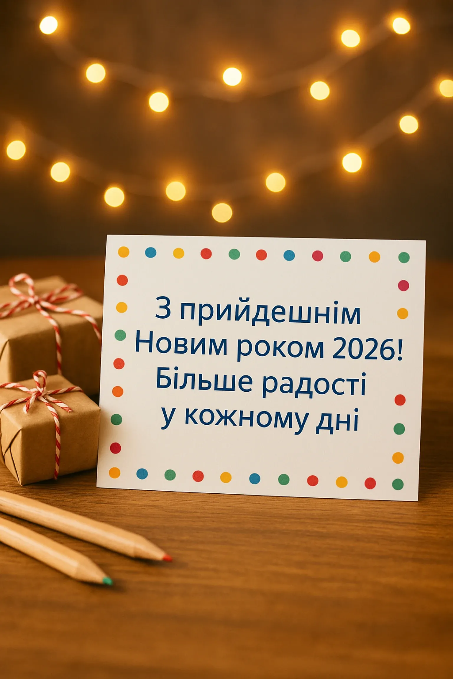 Привітання з прийдешнім новим роком 2026