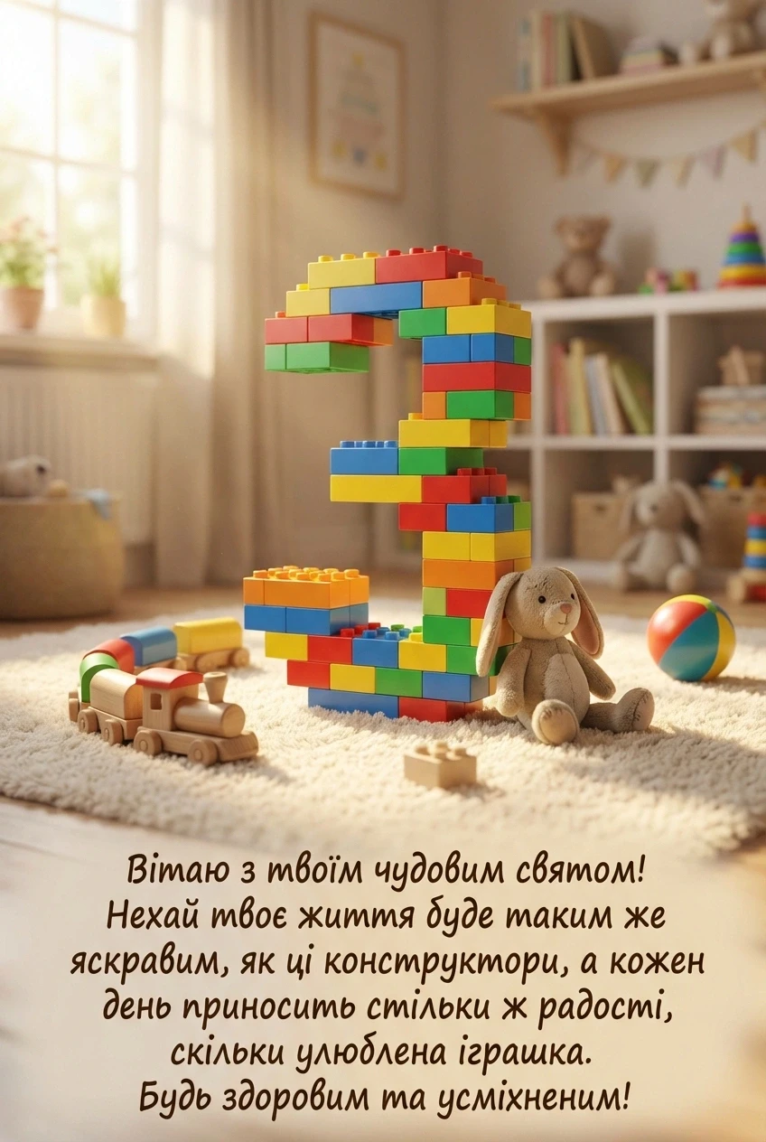 з днем народження 3 роки хлопчику
