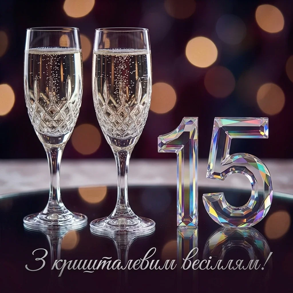 кришталеве 15 років весілля картинки