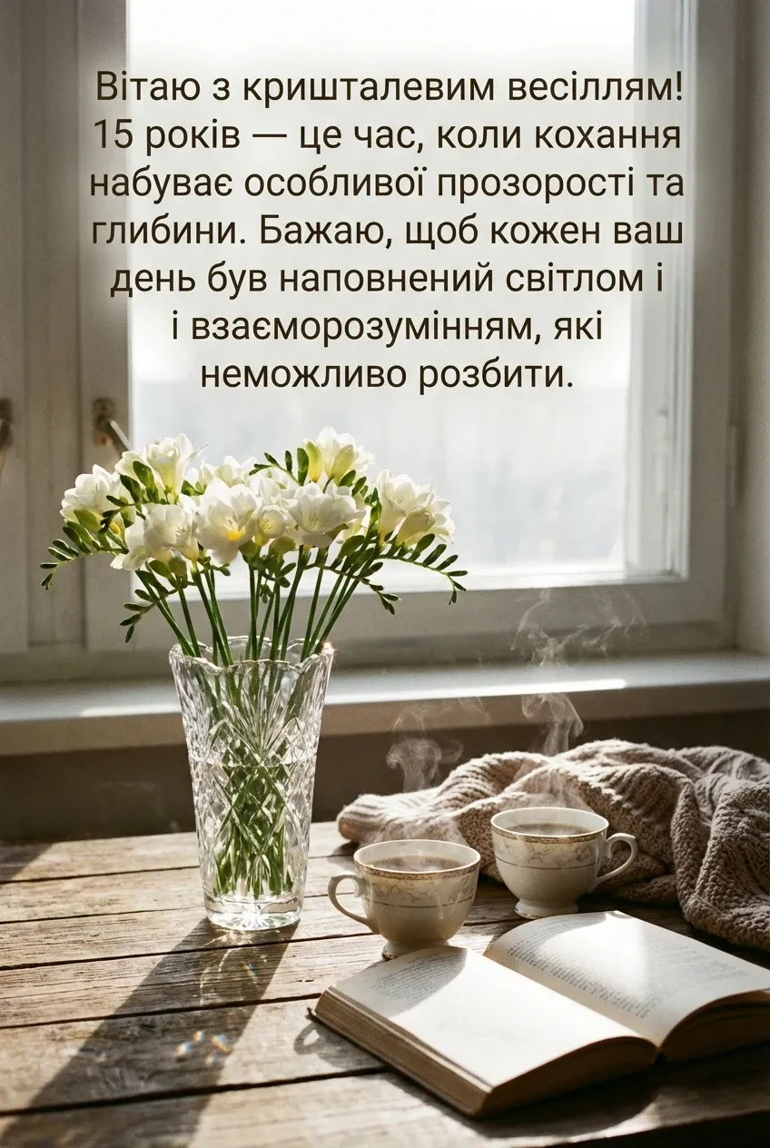 кришталеве 15 років весілля картинки