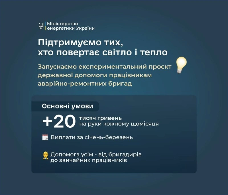 Аварійні бригади отримають доплати: уряд запускає тримісячну програму підтримки