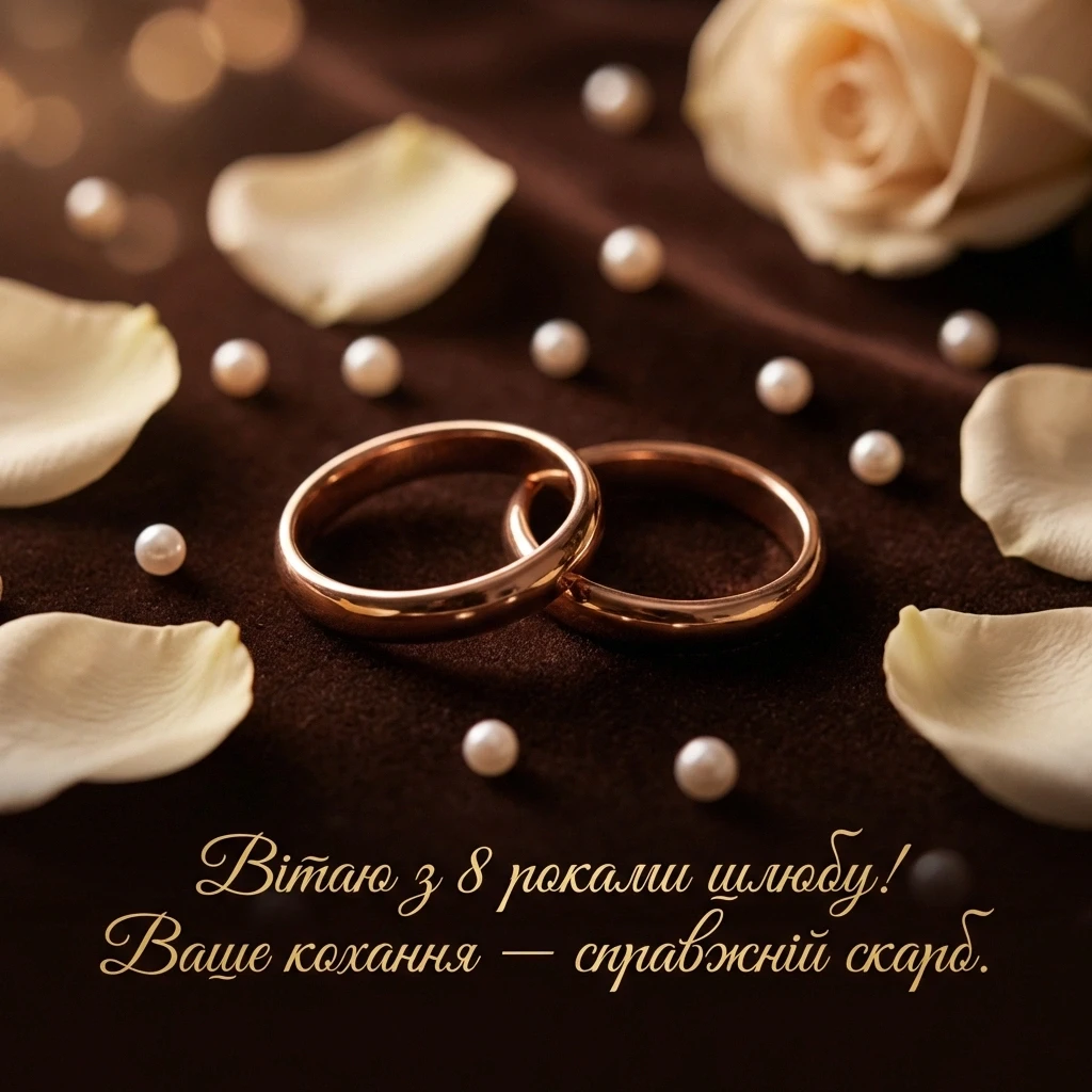 привітання з днем весілля 8 років