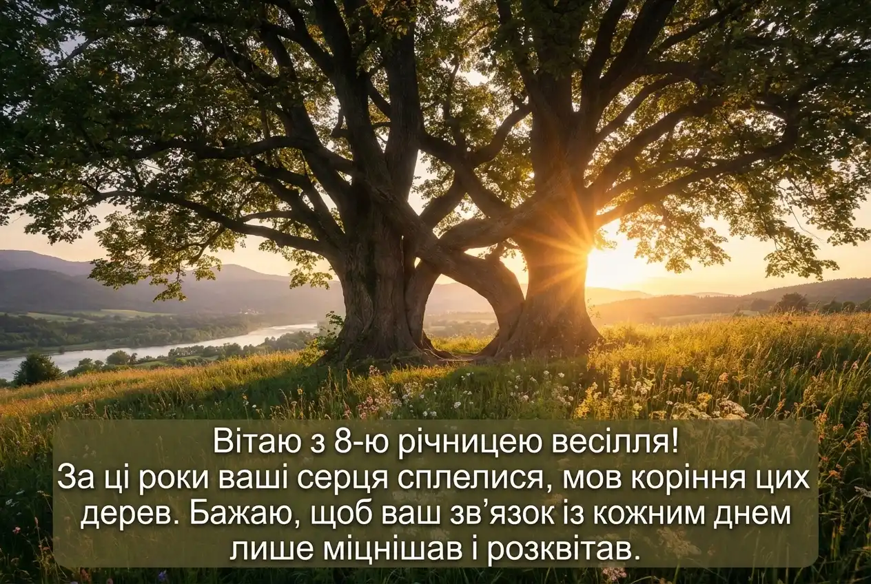 привітання з днем весілля 8 років