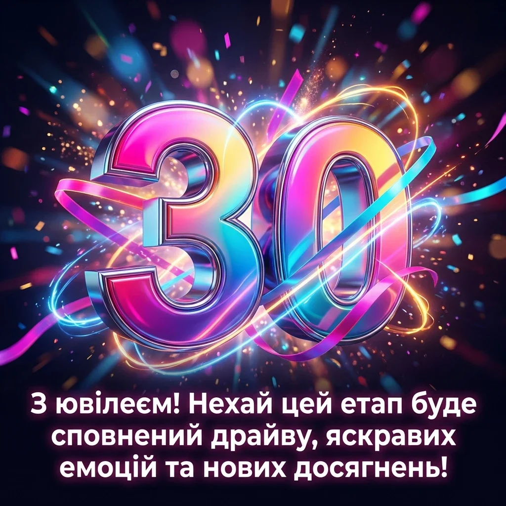 з ювілеєм 30