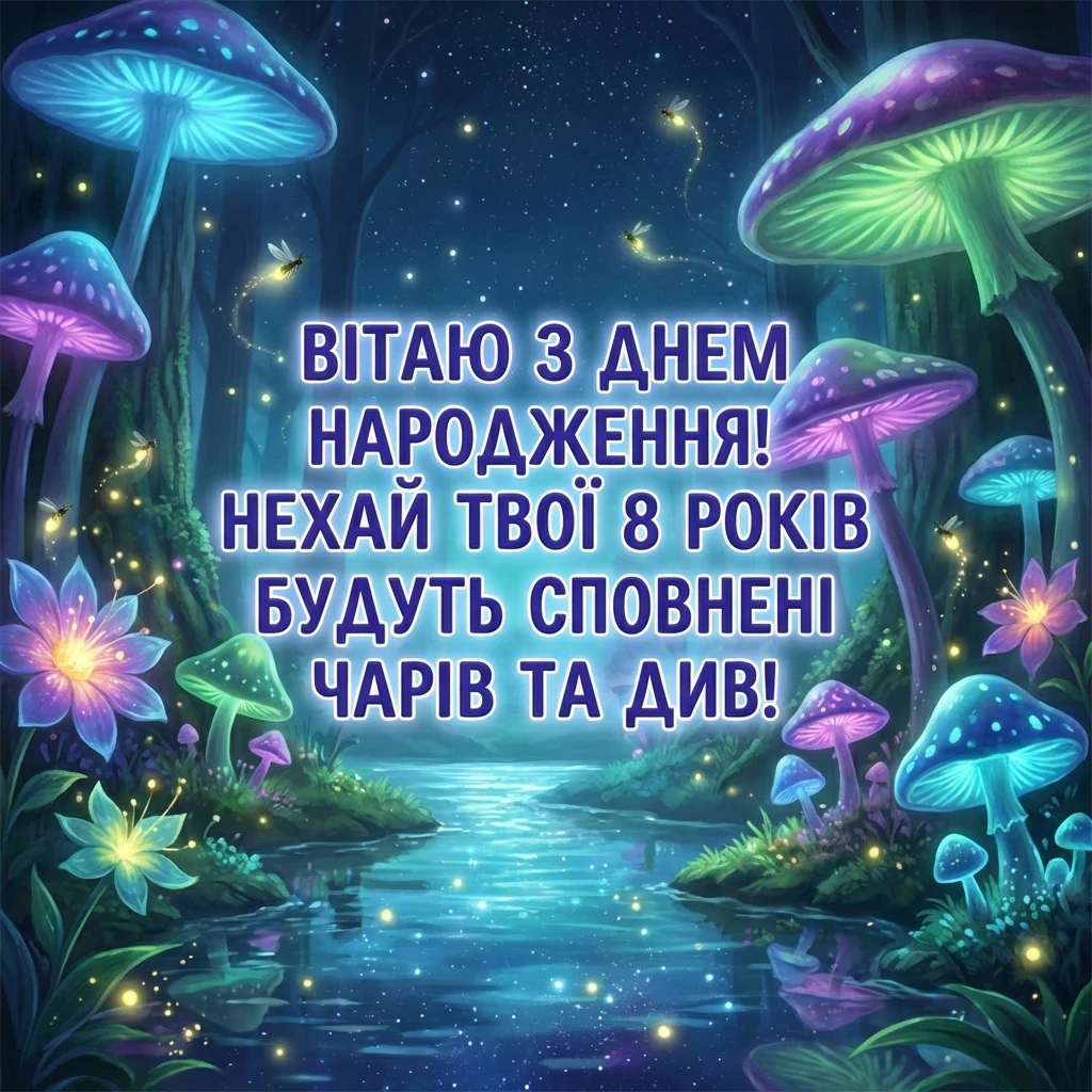 з днем народження донечки 8 років