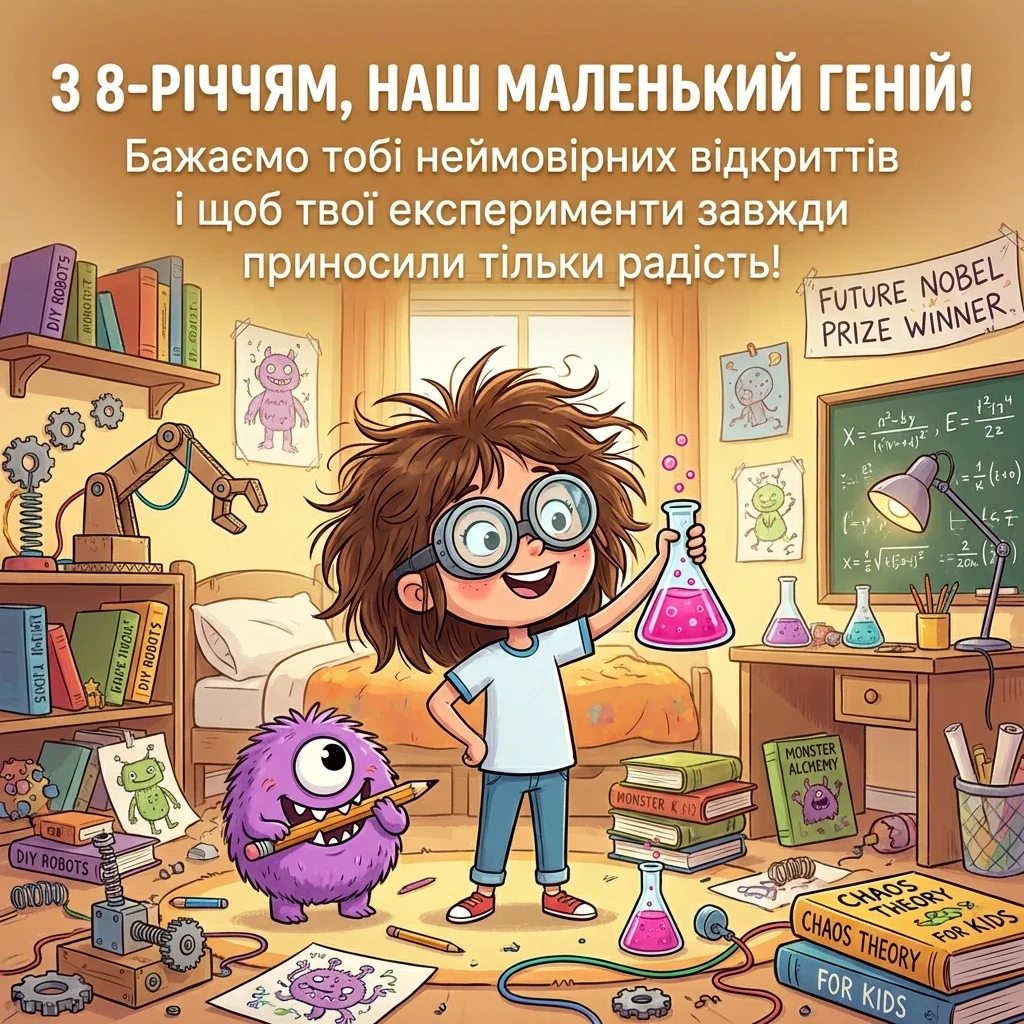 з днем народження донечки 8 років