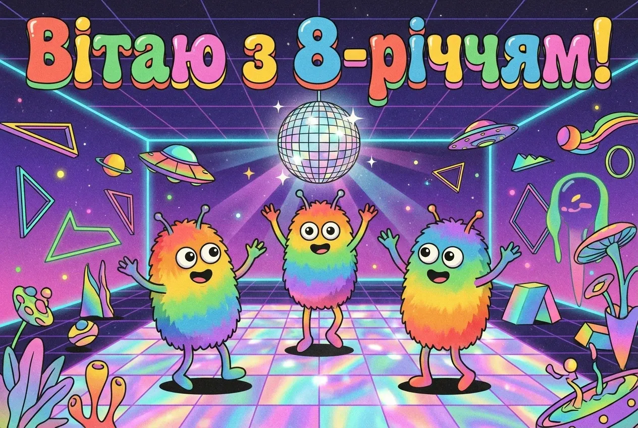 з днем народження донечки 8 років