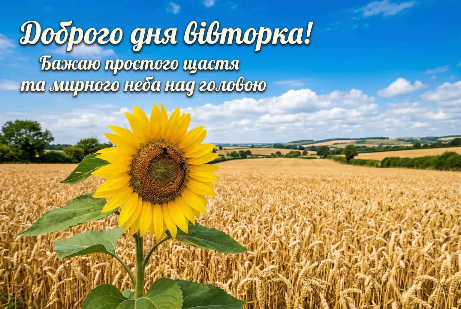 Доброго дня вівторка: найкращі побажання та душевні листівки для гарного настрою