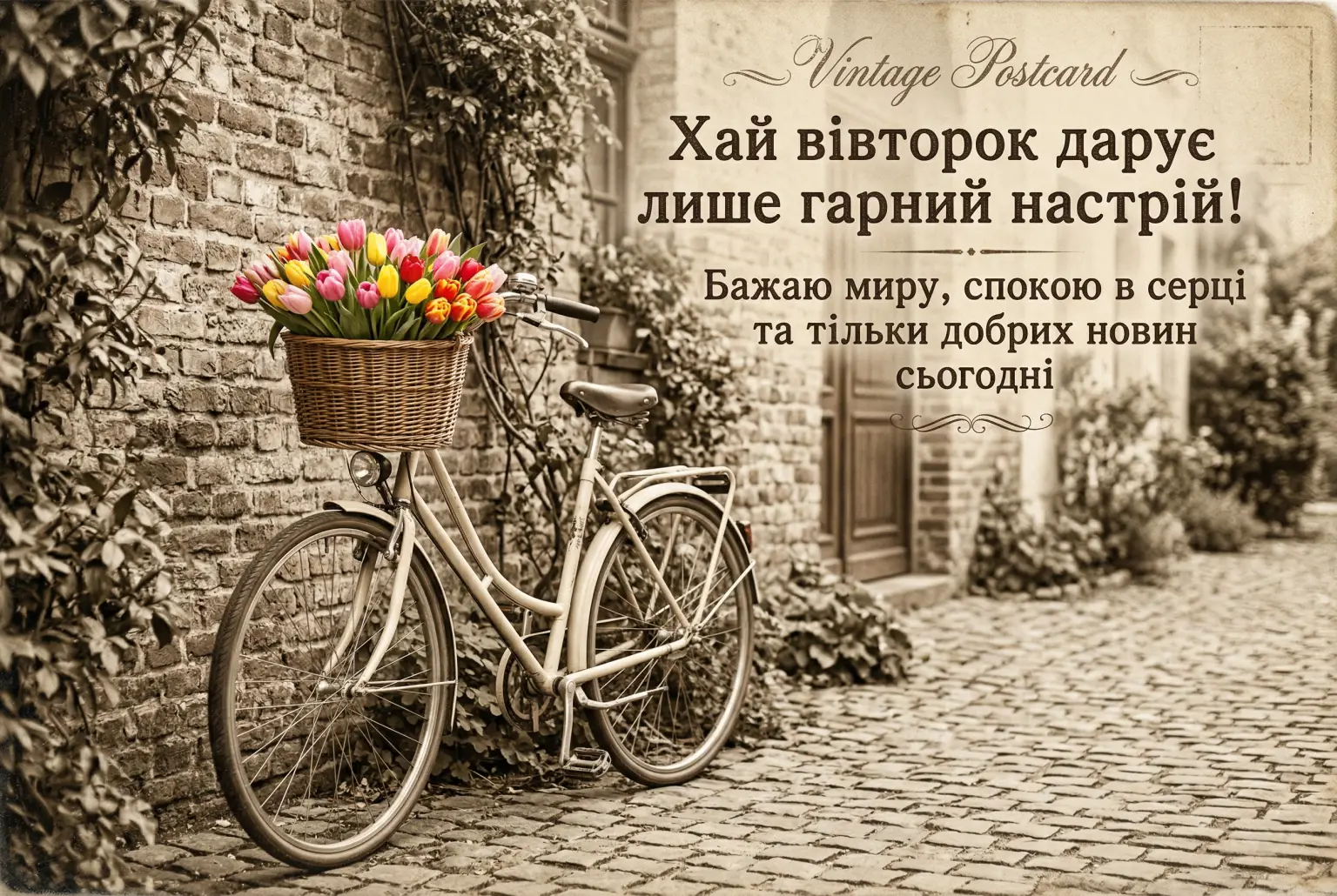 Доброго дня вівторка: найкращі побажання та душевні листівки для гарного настрою