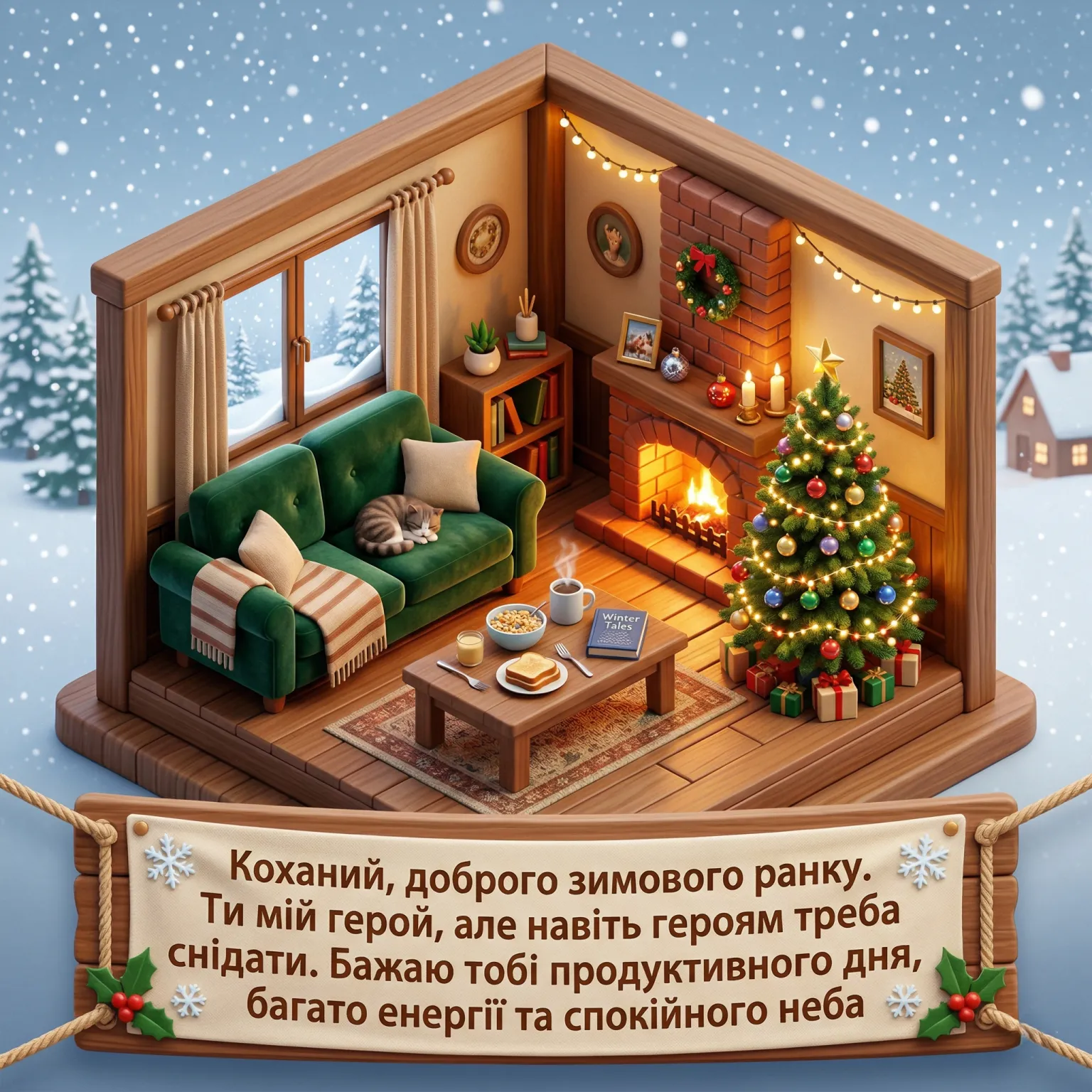 Доброго зимового ранку, коханий: найкращі картинки та душевні листівки для гарного настрою