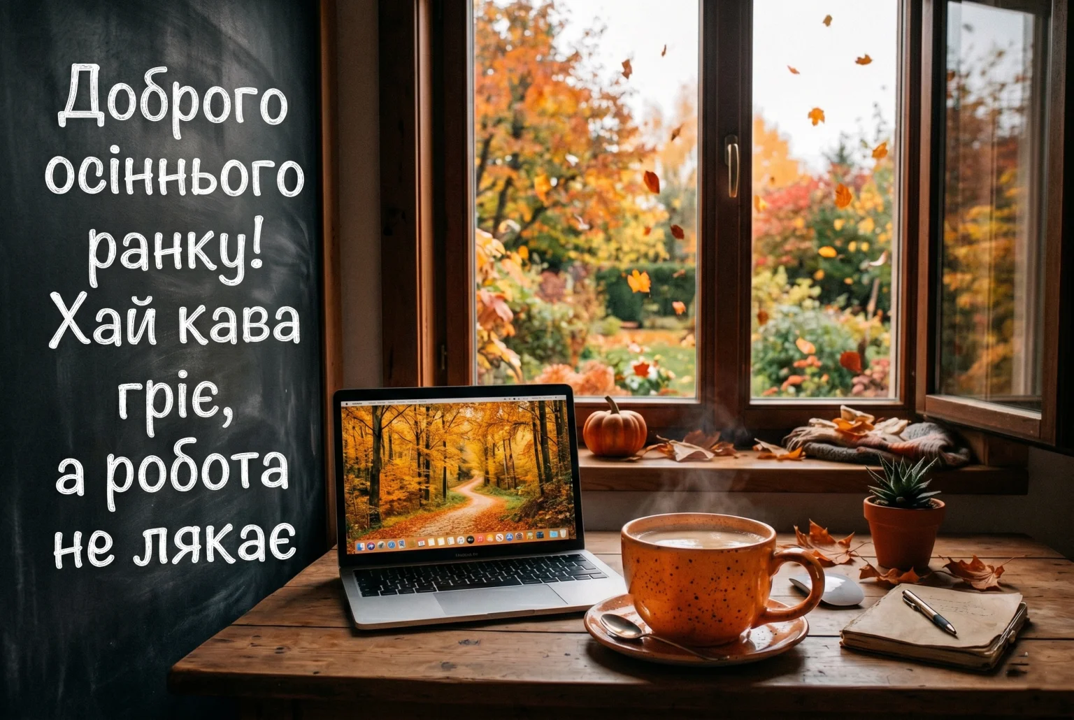 Доброго осіннього ранку: надихаючі картинки та найтепліші побажання для затишного початку дня