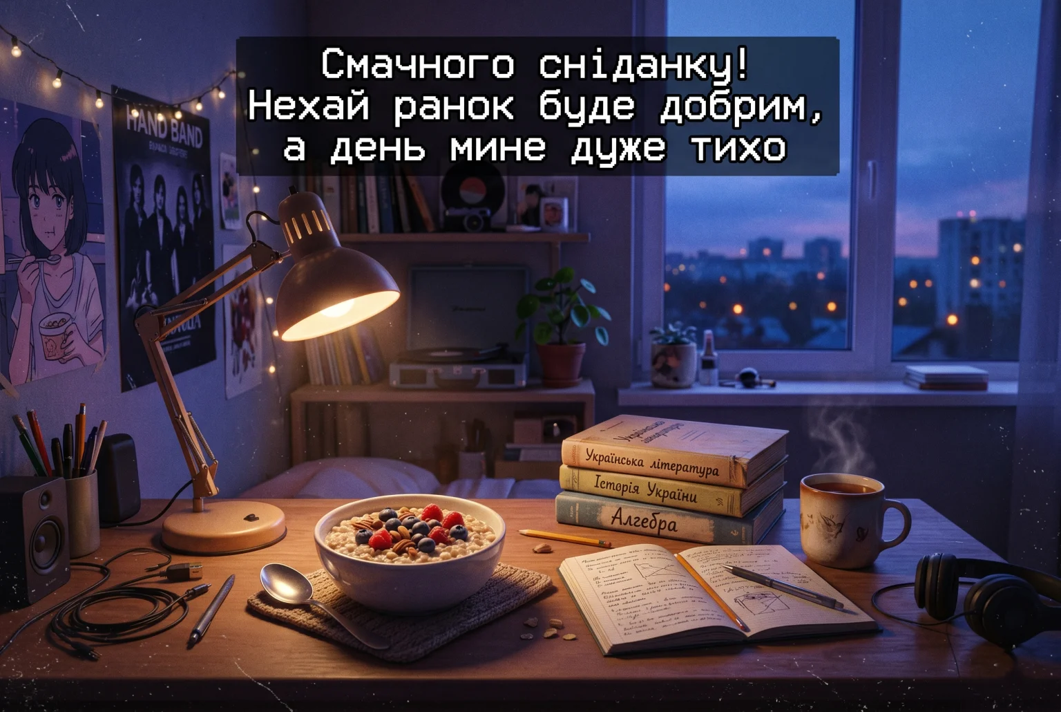 Доброго ранку, смачного сніданку: душевні побажання та красиві листівки для гарного початку дня