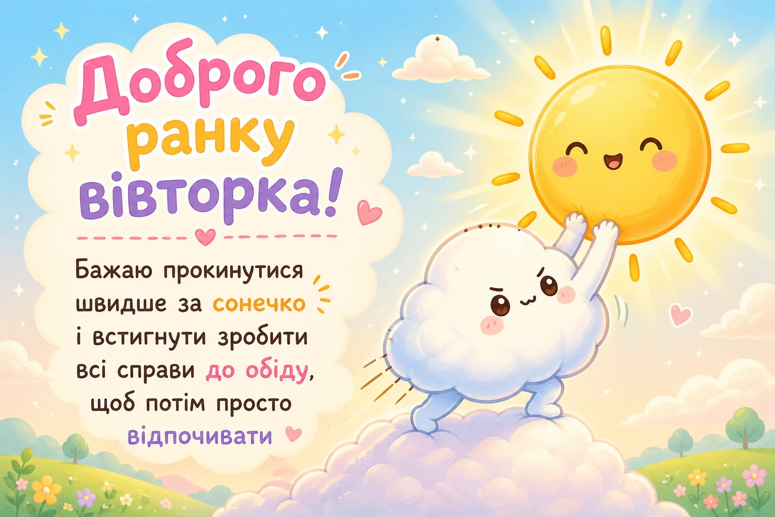 Доброго ранку вівторка: душевні картинки та найкращі побажання для гарного настрою