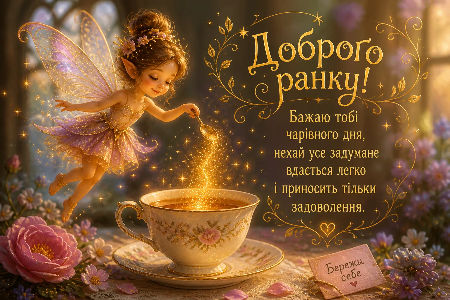 Доброго ранку для дівчини: душевні картинки та найтепліші побажання