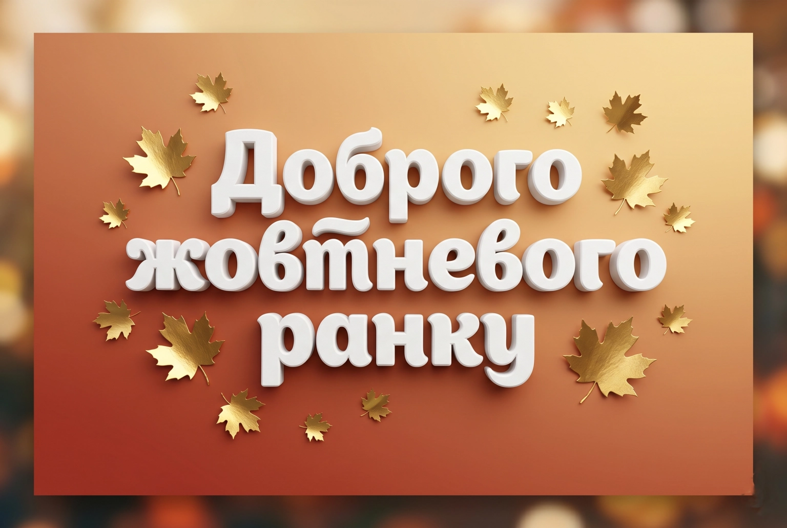 Доброго жовтневого ранку: душевні картинки та щирі побажання для гарного настрою