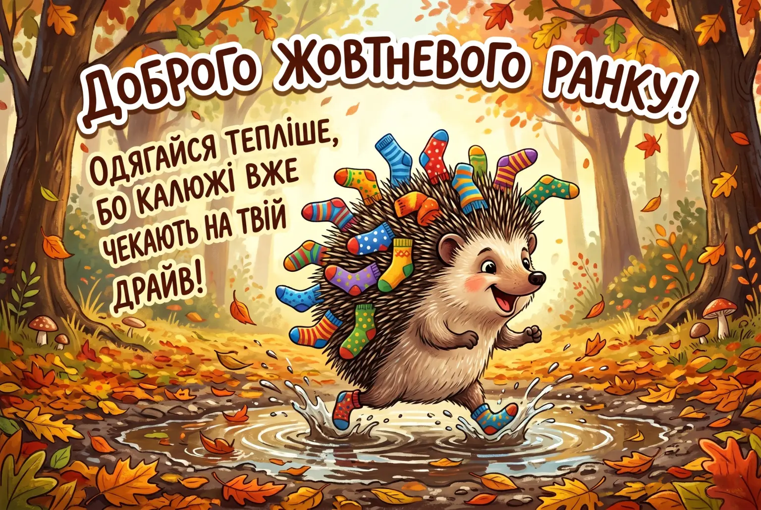 Доброго жовтневого ранку: душевні картинки та щирі побажання для гарного настрою