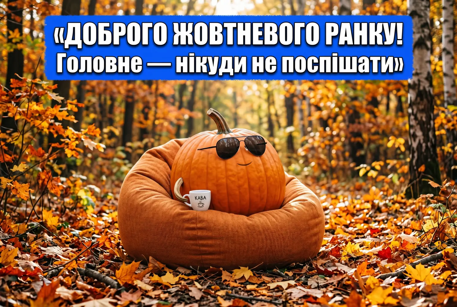 Доброго жовтневого ранку: душевні картинки та щирі побажання для гарного настрою