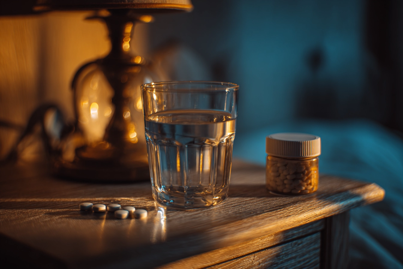 AlexS_A_cinematic_evening_bedside_table_still-life_illuminate_48f30e6f-9347-46b0-bca8-a00a2551eb78_0