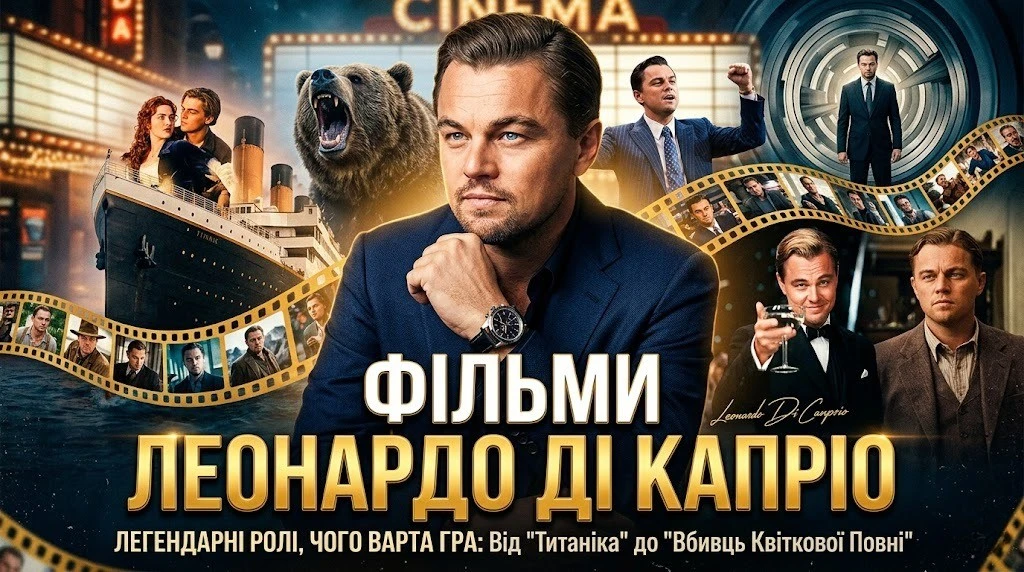 Яке кіно зробило Ді Капріо легендою Голлівуду: повна фільмографія