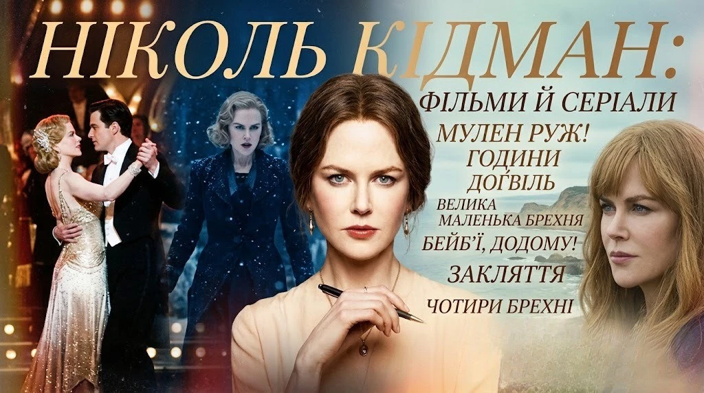Усі головні фільми й серіали Ніколь Кідман