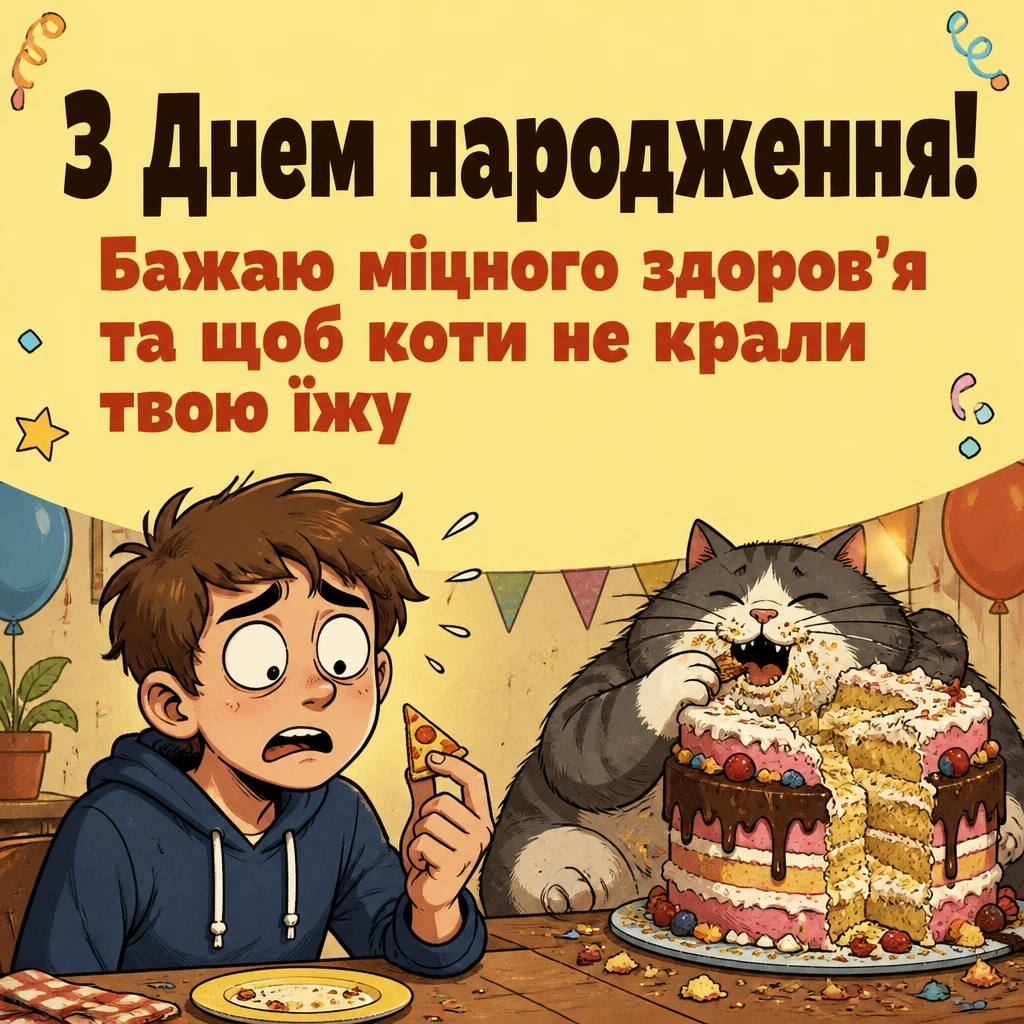 привітання з днем народження українською