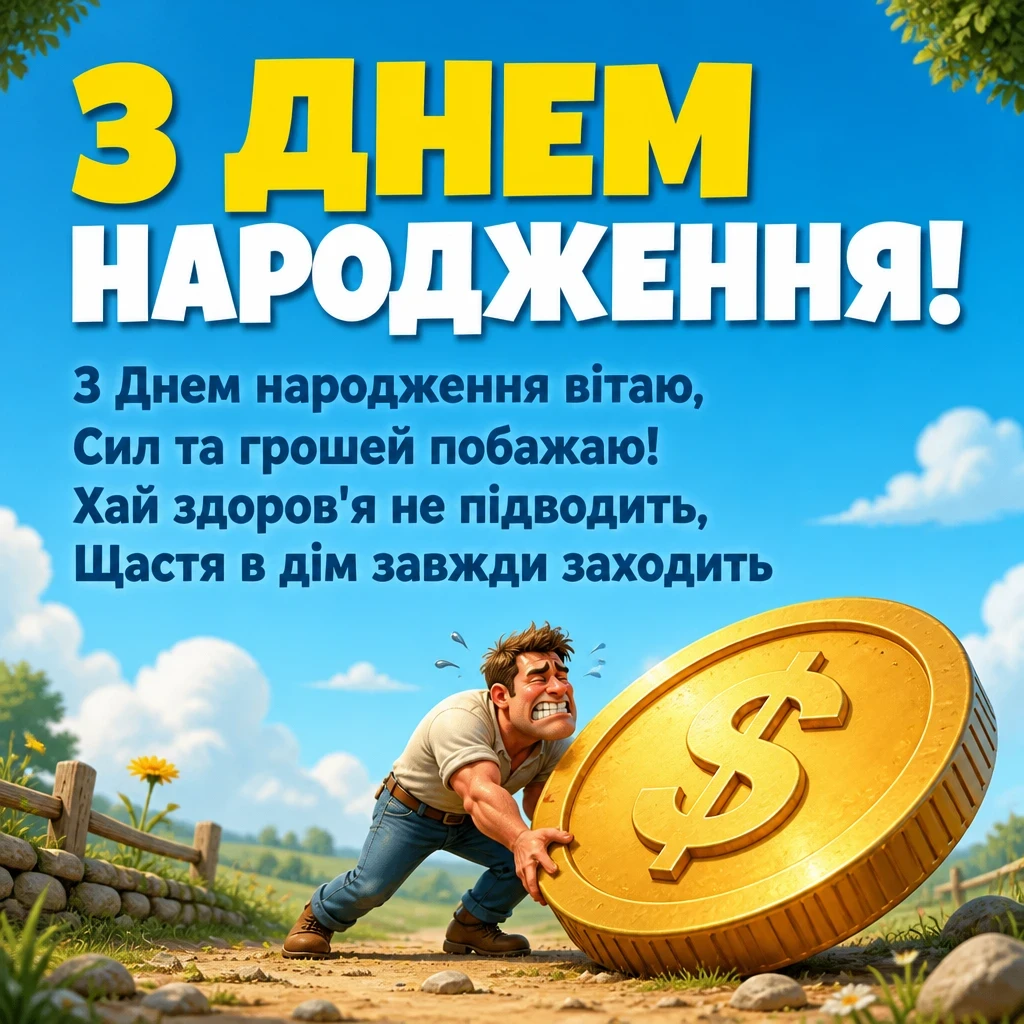 привітання з днем народження українською