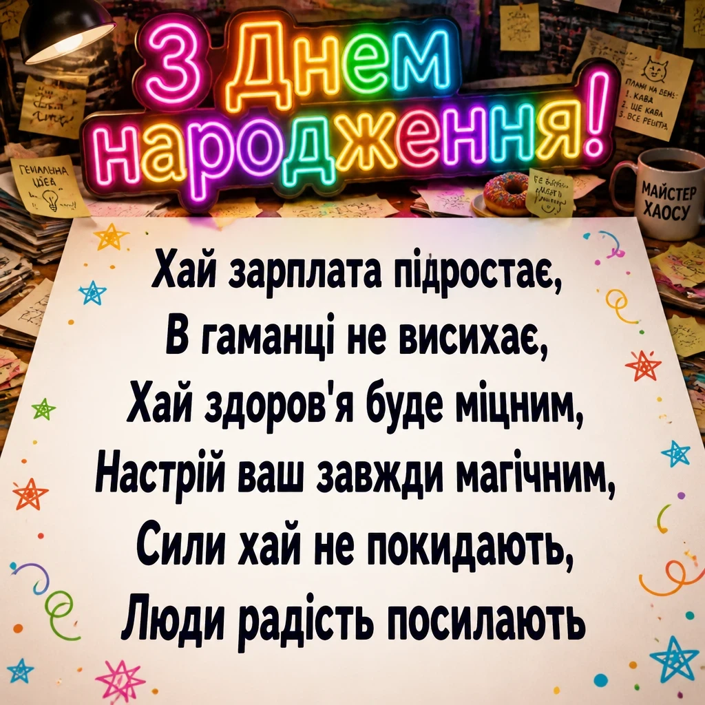 привітання з днем народження українською